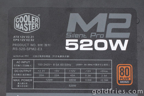 Cooler Master Silent Pro M2 520W (RS-520-SPM2) Power Supply Review
