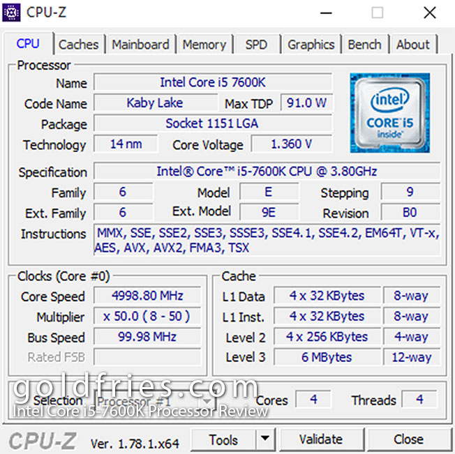 Intel Core i5-7600K Processor Review