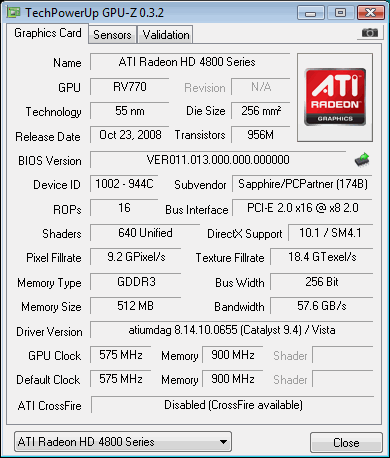 Sapphire HD4830 Graphic Card Review