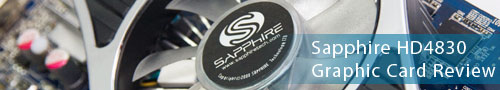 Sapphire HD4830 Graphic Card Review