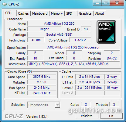 Original Calculation Surroundings AMD Athlon II X2 250 Processor Review – goldfries