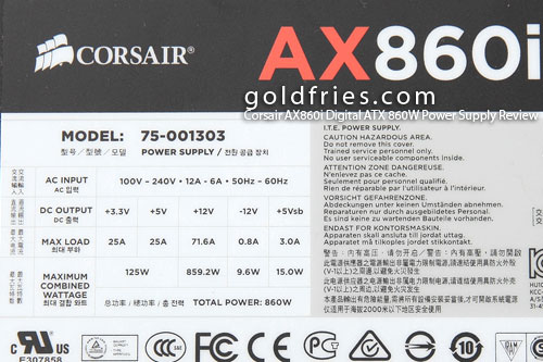 Corsair AX860i Digital ATX 860W Power Supply Review