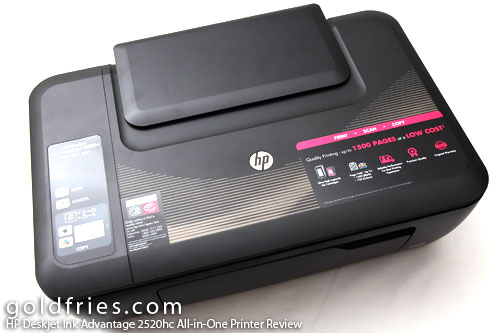 HP Deskjet Ink Advantage 2520hc All-in-One Printer Review