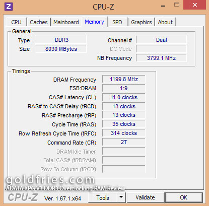 ADATA XPG V3 2400 MHz (8GB Kit) DDR3 Overclocking RAM Review