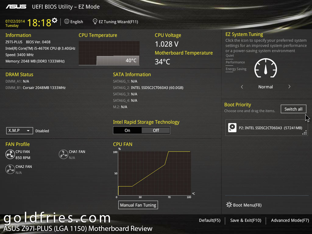 ASUS Z97I-PLUS (LGA 1150) Motherboard Review
