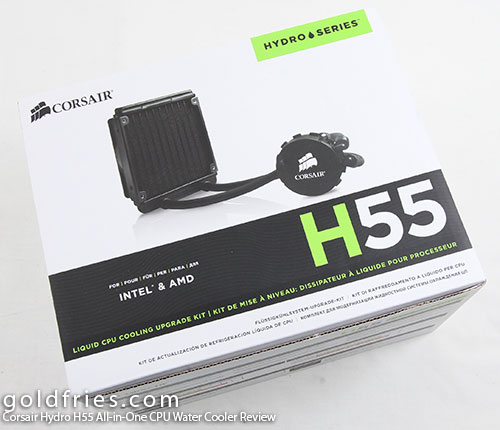 Corsair Hydro H55 All-in-One CPU Cooler Review goldfries