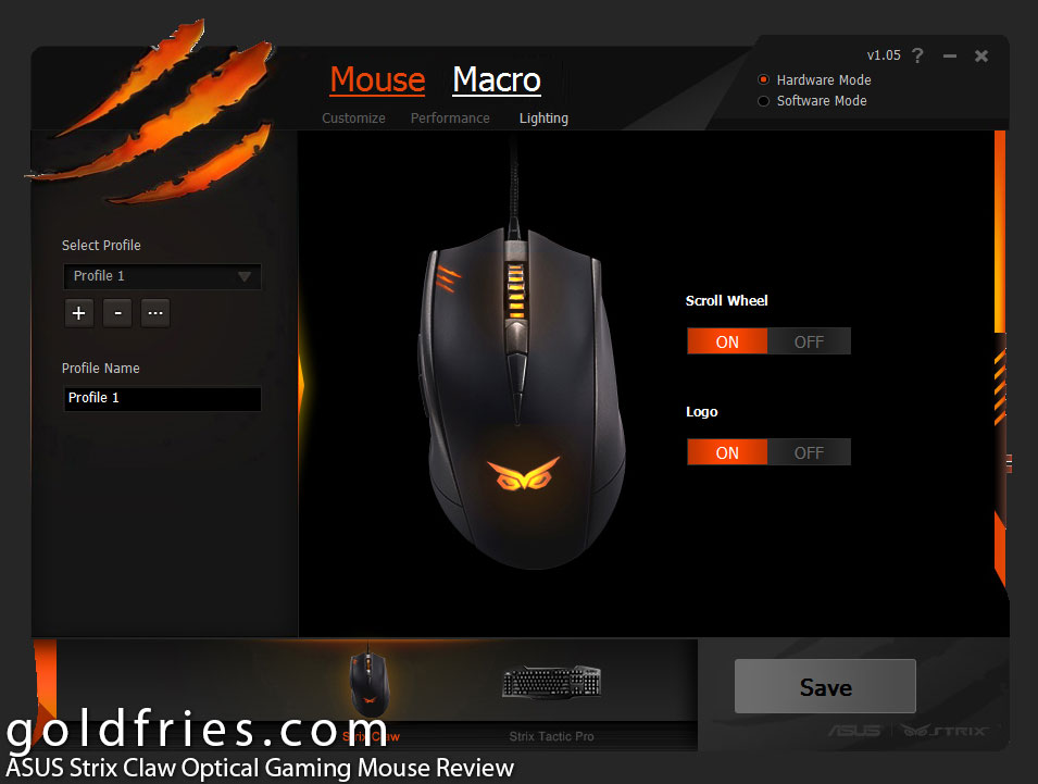 ASUS Strix Claw Optical Gaming Mouse Review