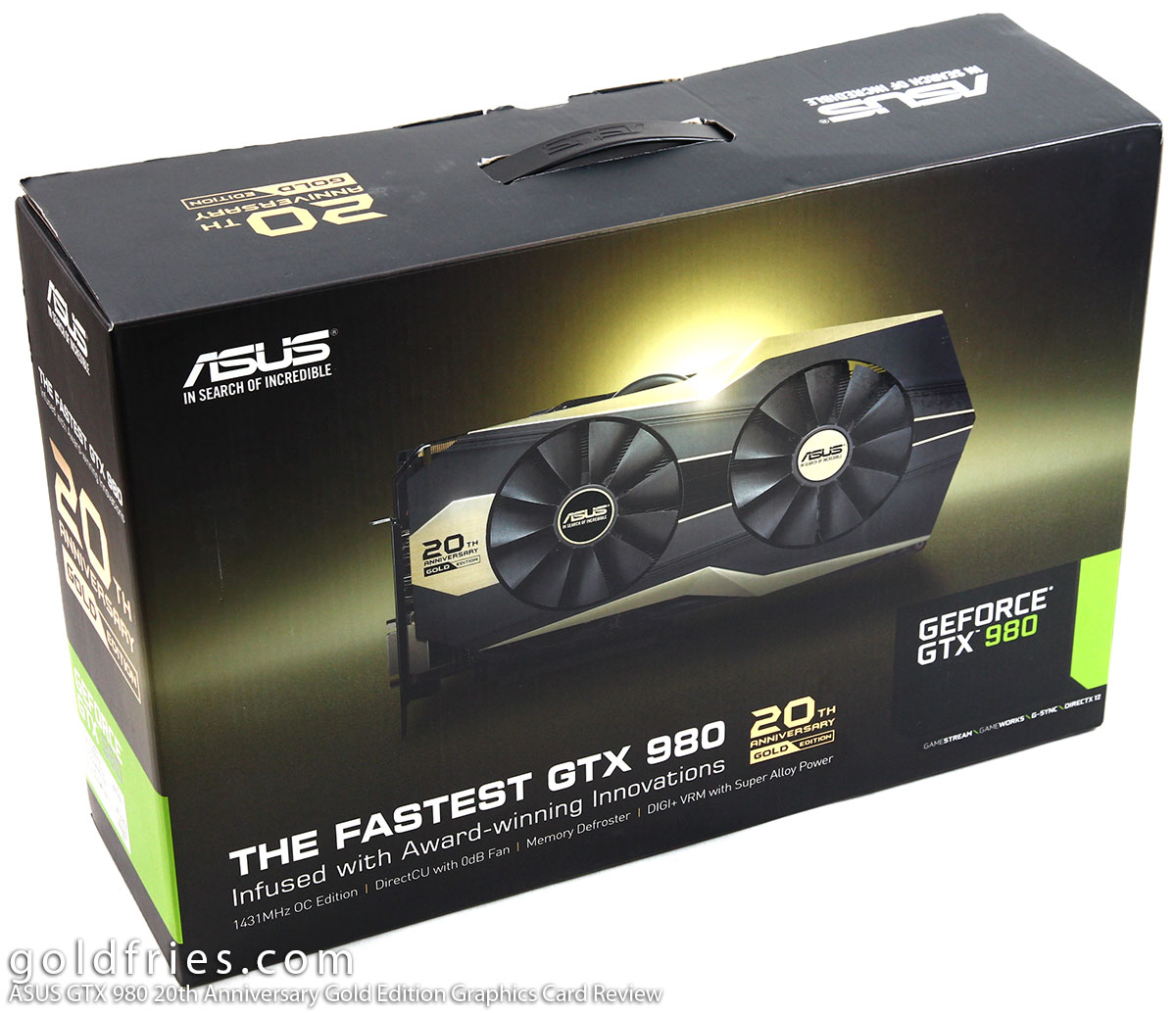 ASUS GTX 980 20th Anniversary Gold Edition Graphics Card Review