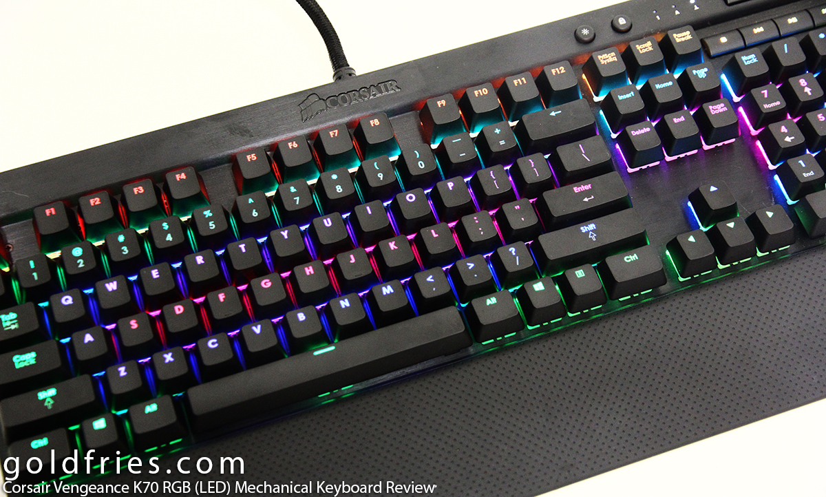 Corsair Vengeance K70 RGB (LED) Mechanical Keyboard Review