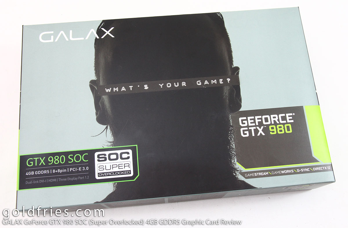 GALAX GeForce GTX 980 SOC (Super Overlocked) GAMER 4GB GDDR5 Graphic Card Review