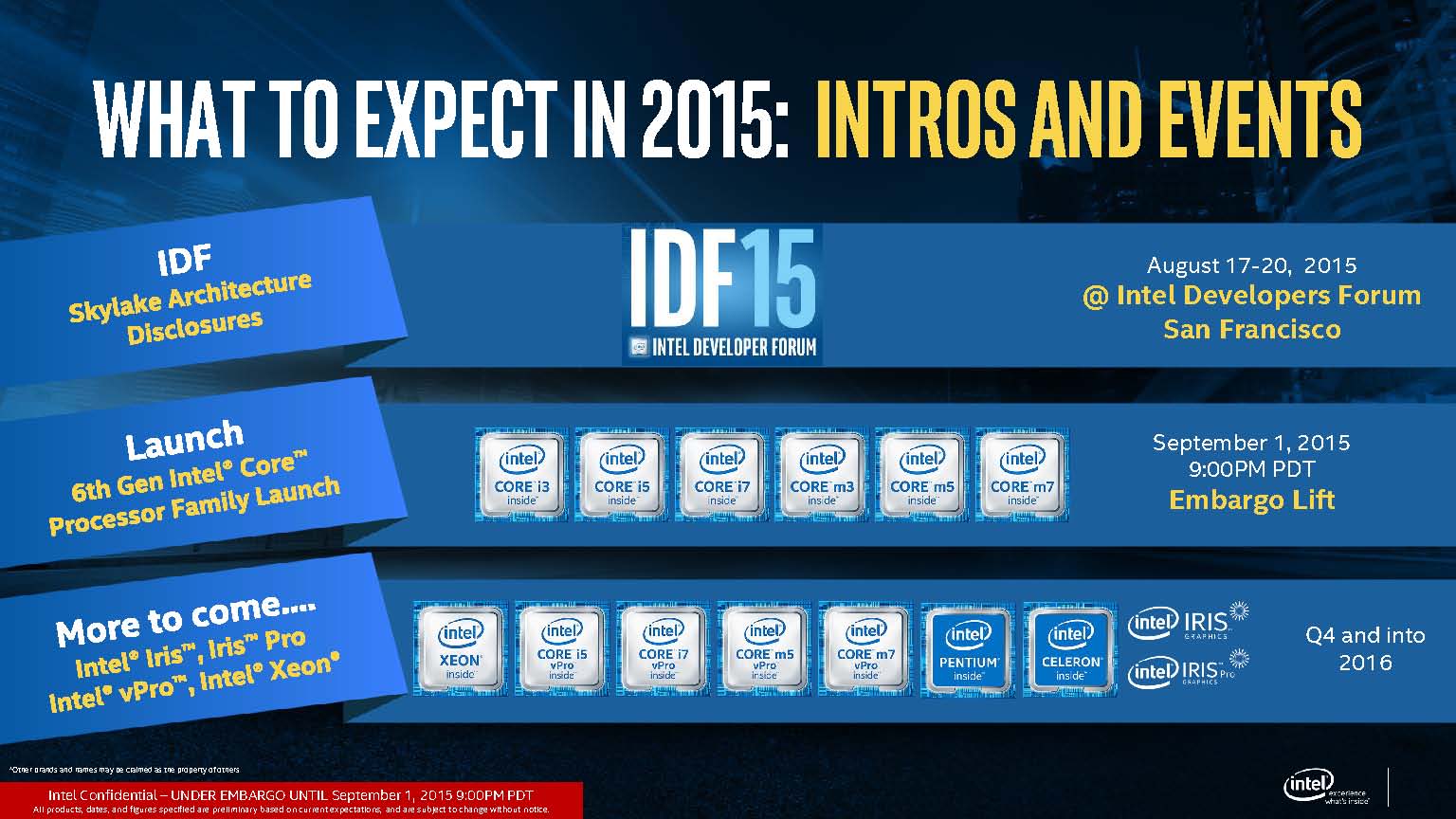 Introducing â€“ the Intel 6th Generation Processors