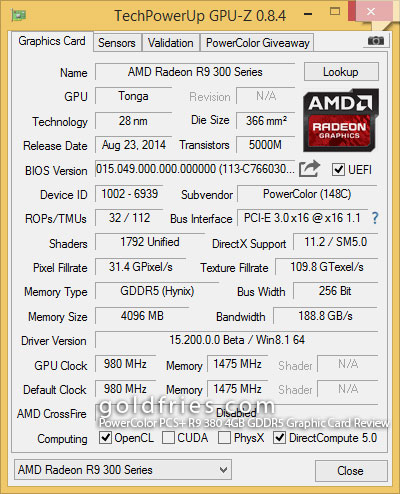 PowerColor PCS+ R9 380 4GB GDDR5 Graphic Card Review