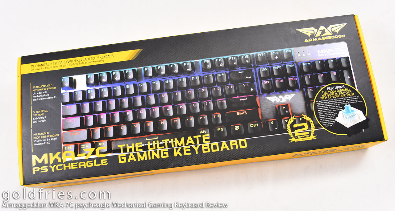 Armaggeddon MKA-7C psycheagle Mechanical Gaming Keyboard Review