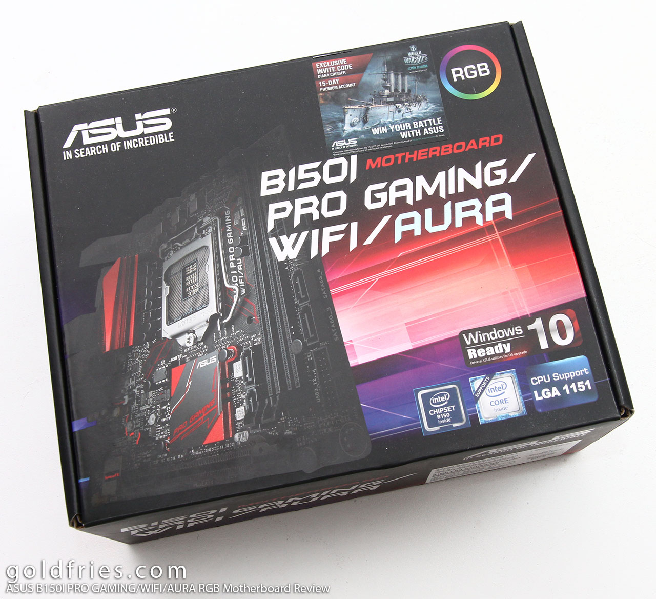 ASUS B150I PRO GAMING/WIFI/AURA RGB Motherboard Review – goldfries