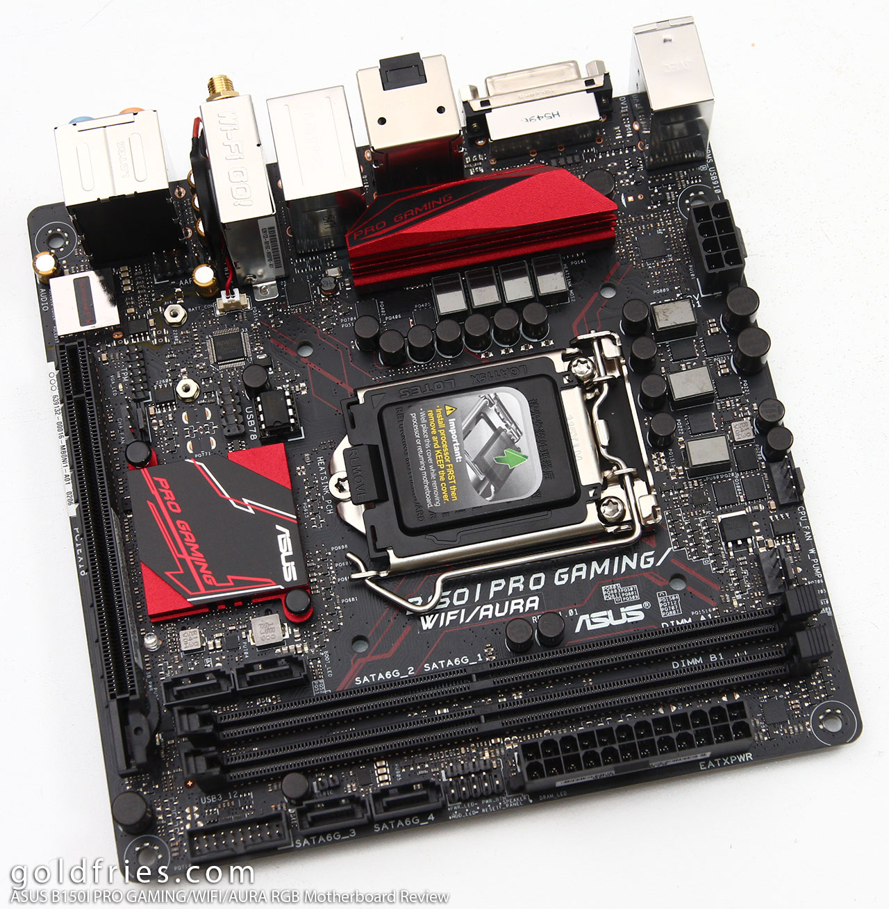 ASUS B150I PRO GAMING/WIFI/AURA RGB Motherboard Review – goldfries