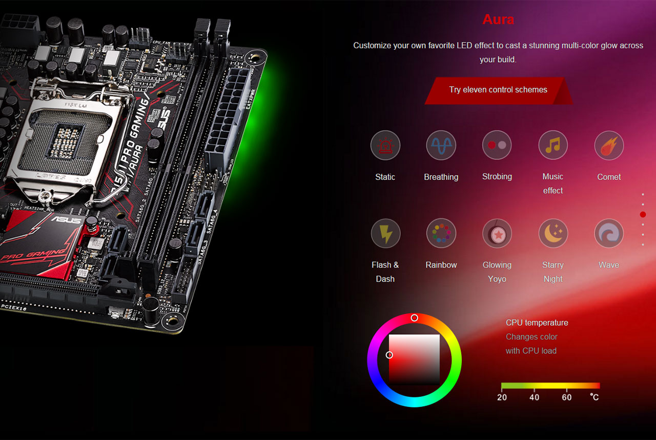 ASUS B150I PRO GAMING/WIFI/AURA RGB Motherboard Review – goldfries