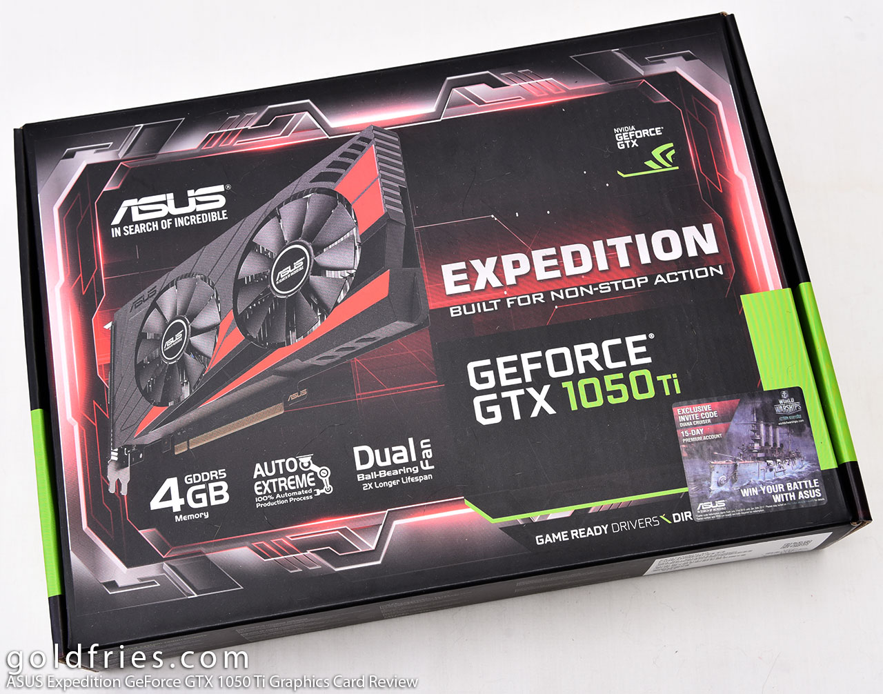ASUS Expedition GeForce GTX 1050 Ti Graphics Card Review